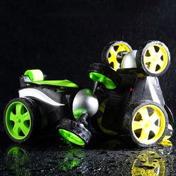 Wireless Remote control stunt car Tumbling Stunt Dump Truck car Toys For Children Electric Cool Toy Boy Birthday best Gifts