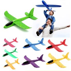 Hand Launch Throw Airplane 35cm Flying Outdoor Sports Glider Aircraft Model Foam Gliding Boys Fun Game Figure Toys for Children