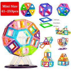 Mini Size Magnetic Blocks Magnetic Constructor Designer DIY Modeling Building Toys Magnet Toys For Children Gifts