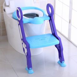 Baby Toilet Seat Potty Training Seat Adjustable Ladder Baby Toilet Portable Pot For Children Infant Step Stool Folding Seat