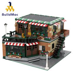 Creator City Street View Central  Cafe Corner Mall Building Blocks Architecture Bricks Set Kids Children Models Toys Gifts