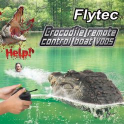 Flytec V005 2.4GHz Simulation RC Crocodilian Boat Remote Control Speedboat Pool Spoof Funny Toy