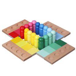 Montessori Materials Baby Toy Montessori Color Matching Color Resemblance Sorting Early Childhood Preschool Kids Educational Toy
