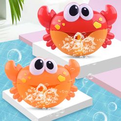 Bubble Crabs Music Baby Bath Toys Kids Pool Swimming Bathtub Soap Machine Automatic Bubble Funny Crab BathToy Baby Gifts