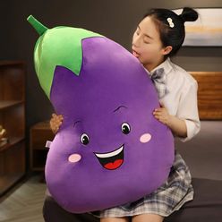 30-100cm Big Cartoon Vegetables Plush Toys Cute Soft Simulation Carrot Eggplant Chili Corn Plant Pillow Stuffed Dolls for Kids