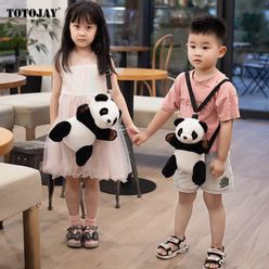 1pc 25/30cm Cartoon Cute Plush Panda Backpack Soft Animal Toys Doll for Children Kids Lovely School Bag Nice Birthday Gift