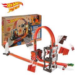 Original Hot Wheels Track Builder TVD SPRG Variety Cool Impact Track Assembling Suit DWW96 Boy Toy JUGUETE Best Birthday Gift
