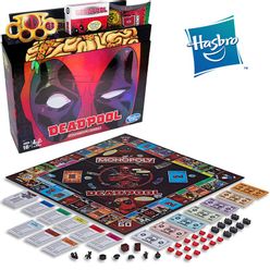 Hasbro Monopoly Marvel X-Men Deadpool Dealing Property Card Trading Games English Version Board Game Family Party Kids Toys Gift