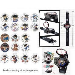 2020 Detective Conan Wrist Watch Cosplay Japanses Anime Clamshell Laser Sport Infrared Magnifier Sight Children Stutent Gift 0