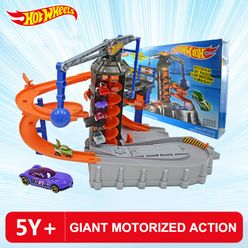 Hot Wheels City Adventure Electric Scene Track Set DPD88 Boy Educational Toy Giant Motorized Action DPD88 The Best Birthday Gift