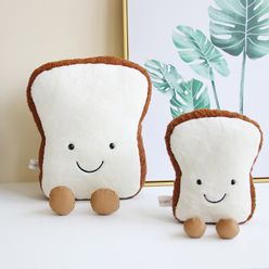 20/30/45cm New Creative Toast Bread Short Plush Toys Stuffed Toast Bread Doll Toy Soft Plush Pillow Home Children Toys Gift