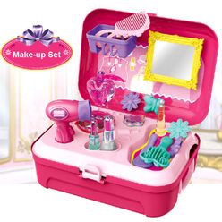 Pretend Play Doctor Toys Portable Backpack Simulation Medical Kit Tools Children Role Play Make up/Kitchen/Shopping/Doctor Set
