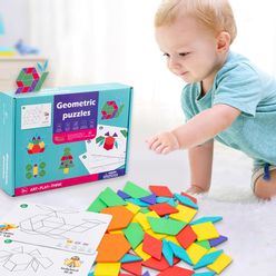 Puzzle Educational Toys for Children Creative Games Jigsaw Puzzle Learning Kids Developing Wooden Geometric Shape Toys