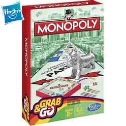 Hasbro Monopoly Portable Travel Version Puzzle Game Classic Edition Board Games Party Family Gathering Kids Toys Christmas Gift