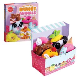 Orignal Klutz Sew Your Own Donut Animals Craft Kit DIY 6 Plushies To Stitch and Stuff Sweet Doughnut Pets English Book Kids Toys