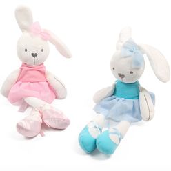 Multi-color Animal Rabbit Baby Toys 13-24 Months Soft Plush Appease Doll Toys For Baby/Newborn/Infant/Toddler Toys