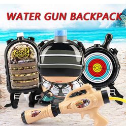 Summer Toy Water Gun Backpack PUBG for Children Kids Playing Water children Weapons Toy Gun Party Favors
