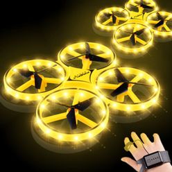 RC Drone Quadcopter Mini Infrared Induction Hand Control Drone Altitude Hold 2 Controllers Quadcopter Kids Toy Gift
