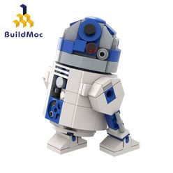 Buildmoc ntelligent Technology Robot R2-D2 R2-D2 Hot Battle Figures Model Set Building Blocks kits Brick Toys Children