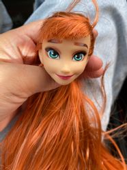 Doll Toy Long Hair Head Princess Heads mulan Elsa Anna Doll Cute Smiles Doll Heads DIY Dressing Hair Head Girls Doll Heads
