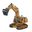 1:18 Engineering Vehicle 10 Channel Remote Control Excavator Simulation Large Electric Toy for Kids