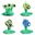 4pcs/lot Plants vs Zombies Pea Shooter Plush Toys Doll PVZ Squash Plants Soft Stuffed Toy Doll for Children Kids Gifts