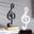 Large Music Symbols Miniature Resin Craft Music Notes Home Decoration Piano Symbols Modern Home Decoration Christmas Decoration