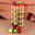 Wooden Colorful Rotary Percussion Ball Falling Ladder Toy Hand Eye Coordination Training Learning Educational Toys for Children