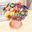 Buttons Bouquets flower DIY material package decorative paper cord children craft handmade creative Puzzles Beads Toys