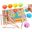 Wooden Training Clip Beads Puzzle Math Toy Board Fishing Game Wood Educational Montessori Hands Brain Interactive Children Toys