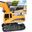 Toy Remote Control Excavator  toy car Automatic Alloy Plastic RC Truck Mini Engineering Excavator model for children's toys