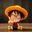One Peice 8cm Luffy The Straw Hat Pirates Anime Collectible Figurines PVC Model Toy for Anime Lover Christmas Decoration