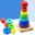 Kids Baby Montessori Materials Wooden Sorting Nesting Stacking Educational Toys Flower Stack Tower Toys for Babies 12-24 Months