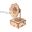 Children Wooden DIY Hand Cranked Phonograph Music Box Creative 3D Wooden Puzzle Ramophone Assembly Model Building Kits Toys