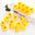 100pcs/lot Squeaky Rubber Duck Duckie Bath Toys Baby Shower Water Toys for baby Children Birthday Favors Gift