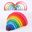 Wooden Rainbow Blocks Wooden Building Blocks Toys For Children Rainbow Toy Didactical Games Montessori Educational Wooden Toy