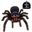 Big Size Toy  Remote Control Simulation tarantula Eyes Shine black RC Spider 4Ch Halloween RC Tricky Prank Scary for party game
