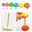 Baby Toy Wooden Rainbow Stacking Ring Tower Blocks Toys for Children Early Learning Color and Shape Donut Rings Wood Puzzle MC16