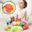 15Pcs/set 24*30cm Children Simulation Supermarket Shopping Cart Trolley Toys for Girls Cut Fruits Vegetables Role Play House Toy