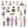 50PCS Korean Kpop Bangtan Boys Stickers for Laptop Skateboard Home Decoration Car Scooter Decal Sticker Toy for Children