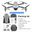 F4 GPS Drone with 5G WiFi FPV 2-Axis 4K Dual Camera Anti-Shake Gimbal 2000m Image Transmission Brushless Professional RC Quadco