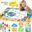 100*70cm Kids Drawing Toys Water Drawing Mat Doodle Carpet With Water Pen Non-toxic Painting Drawing Board for Children Gift