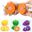 12-60pcs Pretend Play Kitchen Food Cake Toys Cutting Fruit Vegetable Simulation Kitchen Cooking Toys for Children Gifts