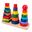 Rainbow Stacking Ring Tower Stacking Folding Cup Stapelring Blocks Wood Plastic Toddler Toy Baby Toys Infant Toys GYH