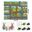 100*130CM Forest Animals 1:12 Non-Woven Play Mat Miniature Road Sign Doll Model Farm Alloy Car Map Set Girl Dollhouse Toy Gift