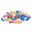 45pcs Children's Kids Fishing Board Toy Game Fish Electric Magnetic Educational Rotating Fishes Interaction Game For Baby Gifts