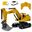 Alloy RC Excavator Truck Engineering Construction 8CH 2.4G 1/14 Simulation RC excavator toys Music light Die-cast Remote Excavat
