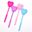 Novelty Love / star shape Glitter Stick Toy Kids Colorful Lights Flash Sticks Glowing Luminous Toys for Children Gift S-C125