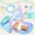 Baby Play Mat Toy Rug Baby Pedal Piano Play Music Crawling Mat Play Lay Sit Toys With Cute Animal Baby Gym Blanket Fitness Frame