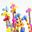 Wooden Novelty Gag Toy Springs Giraffe Spring Swing Colorful Animal Baby Learning Educational Toys for Children M-C09